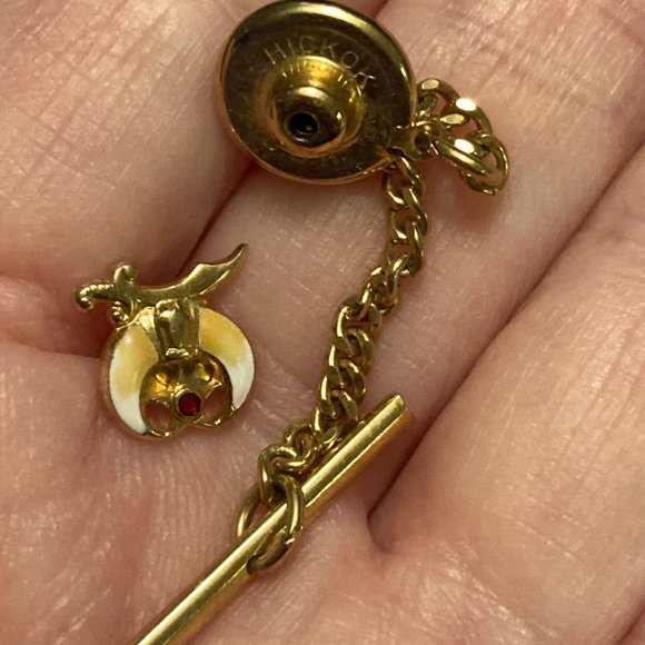 Vintage Shriner El Hasa Lapel / Tie Pin (Hickok Brand) - Picture 1 of 13